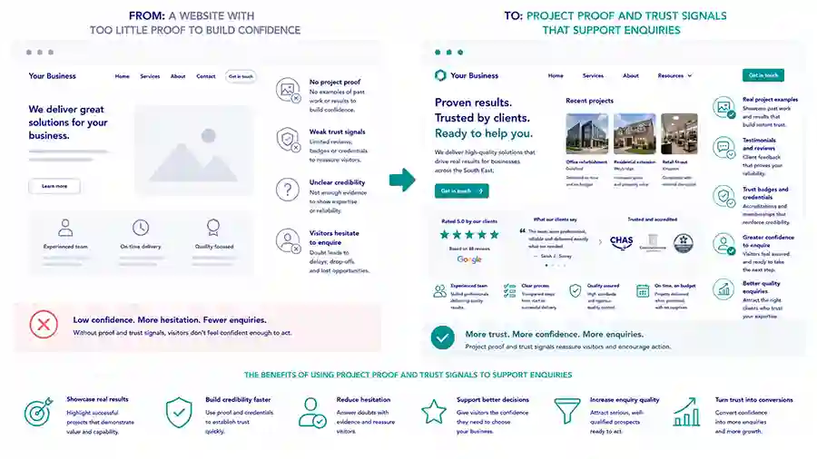 Project proof and trust content 